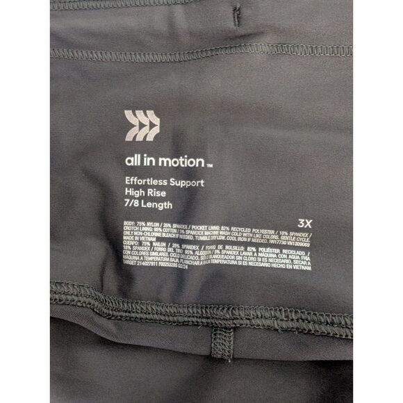 Women's All In Motion High Rise Leggings Pants Dark Gray Size 3X, 4X - Picture 8 of 8